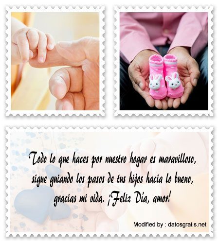 Originales mensajitos de amor para mi esposo por el Día del Padre.#SaludosParaDíaDelPadre 