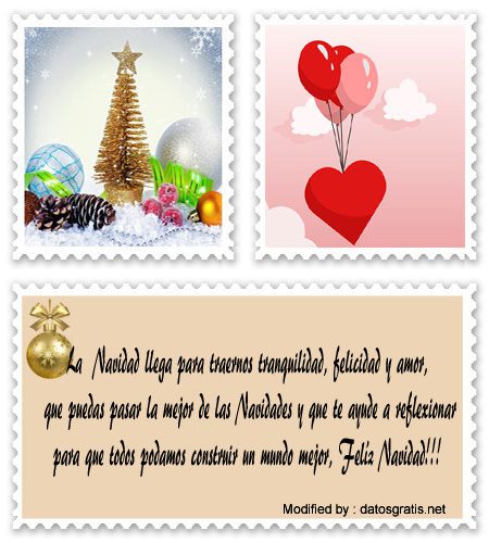 postales con bonitos mensajes de Felíz Navidad