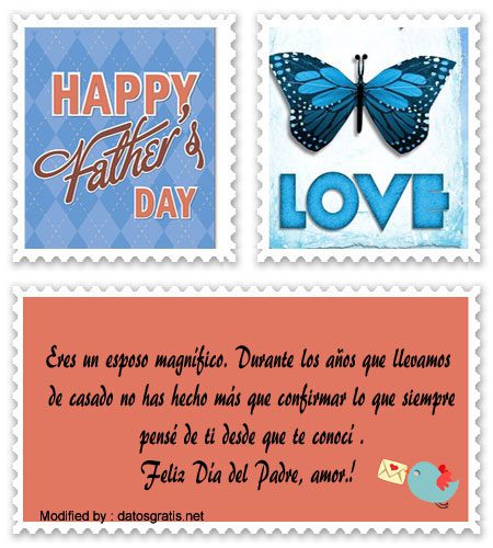 Enviar cartas para mi esposo por el Día del Padre.#FelictacionesParaMiEsposoPorElDíaDelPadre