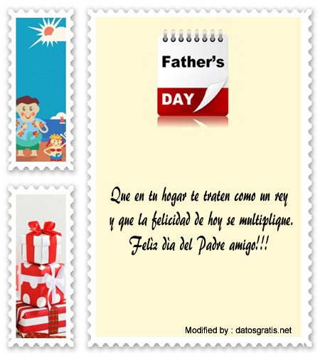 tarjetas con dedicatorias por el Día del Padre