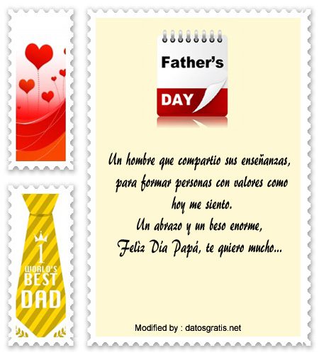 descargar mensajes del Día del Padre,mensajes bonitos para el Día del Padre