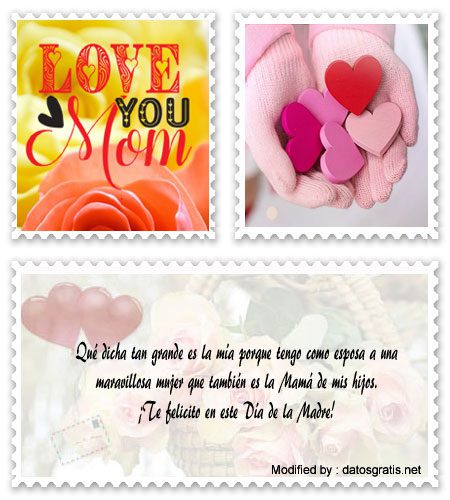 Bonitas tarjetas con dedicatorias de amor para el Día de la Madre.#FelicitacionesParaElDiaDeLaMadre