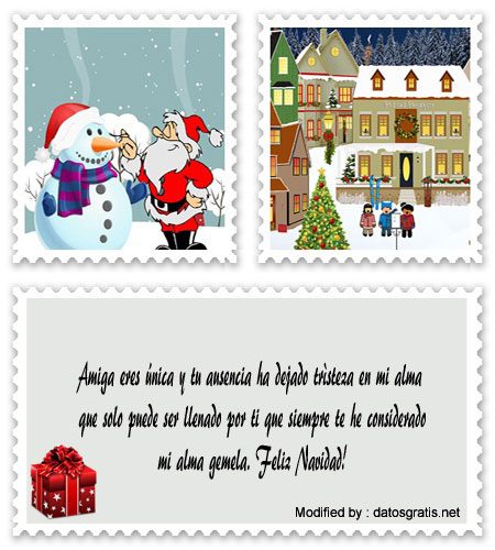 tarjetas con mensajes y saludos de Navidad