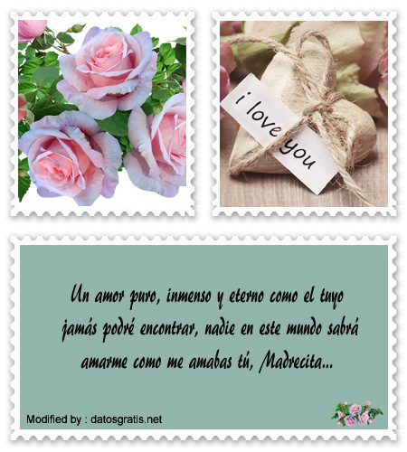 Bonitas tarjetas con dedicatorias de amor para el día de la Madre