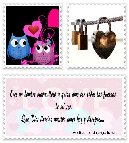 tarjetas con mensajes de amor en Español para novios