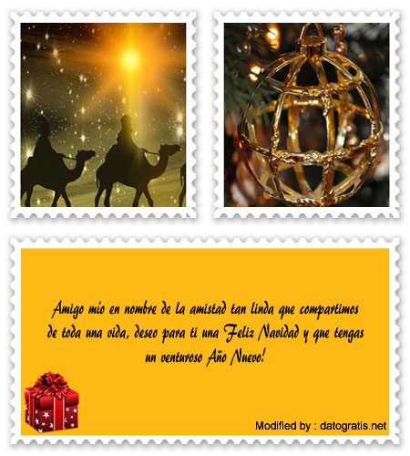 tarjetas con frases  por Navidad y Año Nuevo para amigos