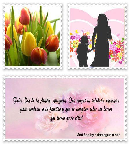 Originales saludos por el Día de las Madres para enviar por Whatsapp.#SaludosParaDiaDeLaMadre,#FrasesParaDiaDeLaMadre,#MensajesParaDiaDeLaMadre,TarjetasParaDiaDeLaMadre