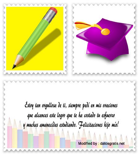 Descargar palabras bonitas para graduación para Facebook.#SaludosPorGraduación