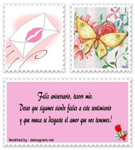 Buscar las mejores palabras y tarjetas románticas para enviar a mi novia por aniversario por WhatsApp.#SaludosDeAniversario